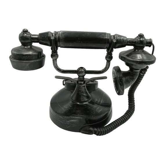 Haunted Ringing and Talking Vintage-Style Rotary Dial Telephone Retro Look - Picture 4 of 12